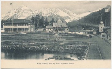 Pyramid Peaks, Sitka, Alaska AK Pre-1907 Postcard