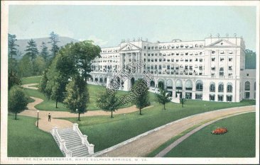 Greenbrier Hotel, White Sulphur Springs, WV West Virginia Early 1900's Postcard