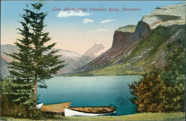 Lake Minnewanka, Canadian Rocky Mts., Banff National Park, Alberta AB Postcard