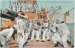 Sailors Boxing on Board US Navy War Ship, Battleship - Early 1900's Postcard