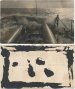 US Navy Ship, Battleship in Rough Seas - Early 1900's Real Photo RP Postcard