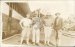 4 US Military Men Posing, Marines ? - Early 1900's Real Photo RP Postcard