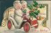 Snowman Driving Car - 1909 Embossed Christmas WINSCH Postcard